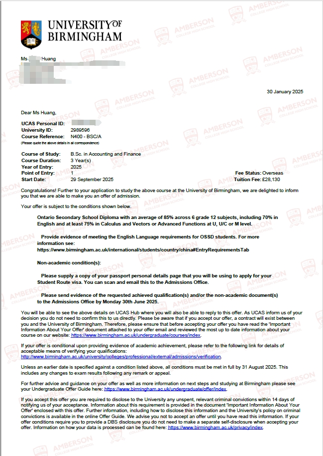 Acceptance Letter - Waterloo