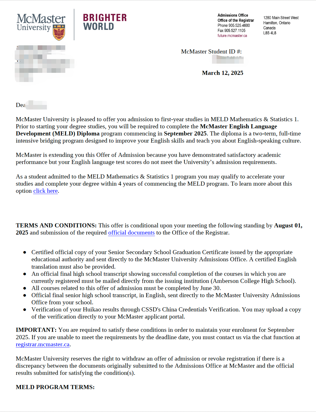 Acceptance Letter - Waterloo